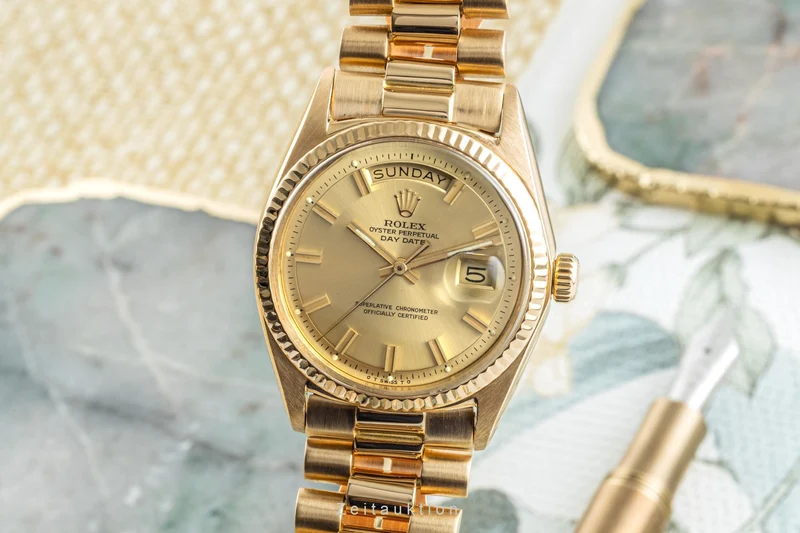 Rolex Day-Date 18 ct gold automatic men's watch 1803 LP: 34400EUR [2304527]