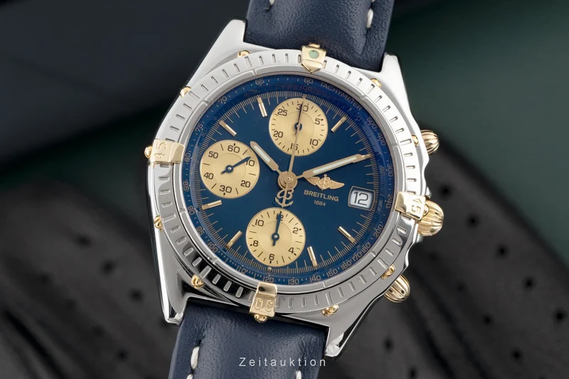 Breitling Chronomat chronograph steel / gold automatic men's watch B13050.1 [2300157]
