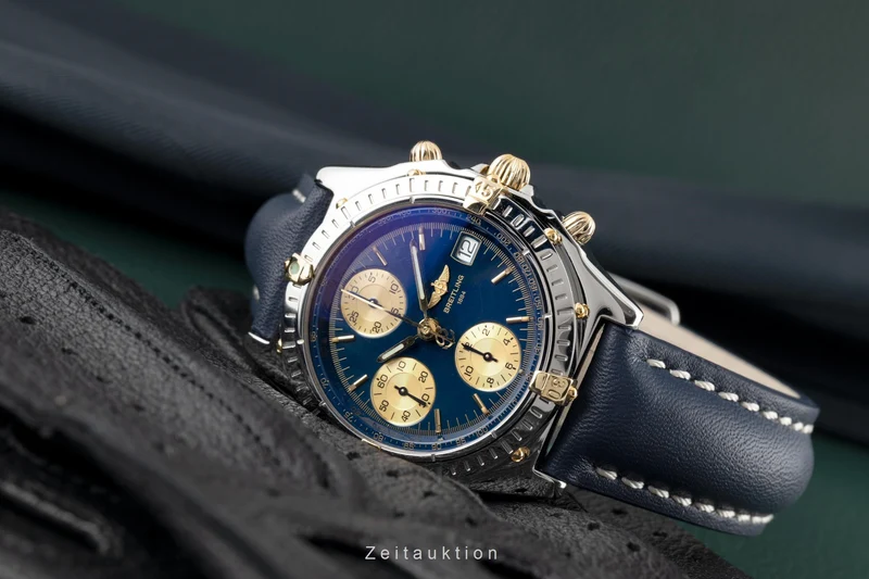 Breitling Chronomat chronograph steel / gold automatic men's watch B13050.1 [2300157]