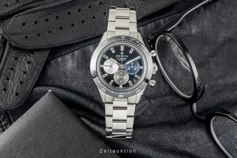 Zenith El Primero chronograph steel automatic men's watch 03.3100.3600/21.M3100 LP: 11800EUR [2303718]