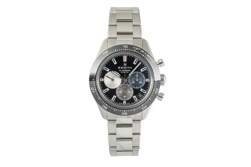 Zenith El Primero chronograph steel automatic men's watch 03.3100.3600/21.M3100 LP: 11800EUR [2303718]
