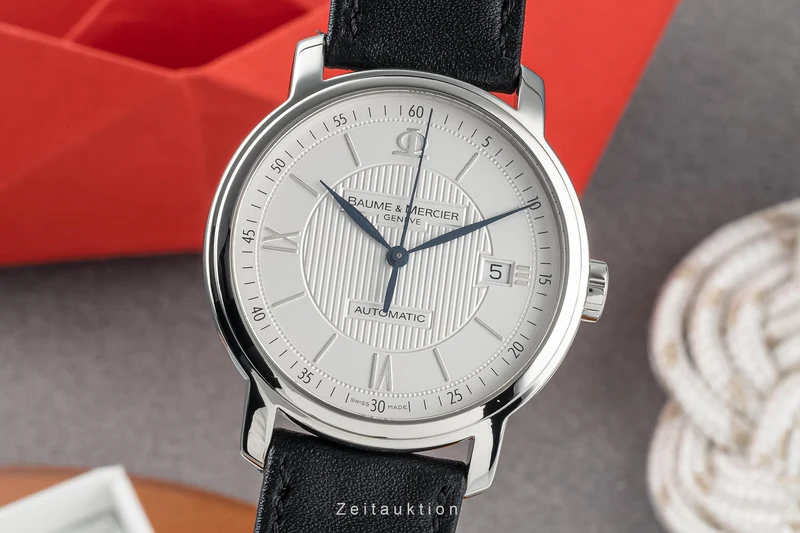 Baume & Mercier Classima steel automatic men's watch 65615 LP: 2600EUR [2303681]