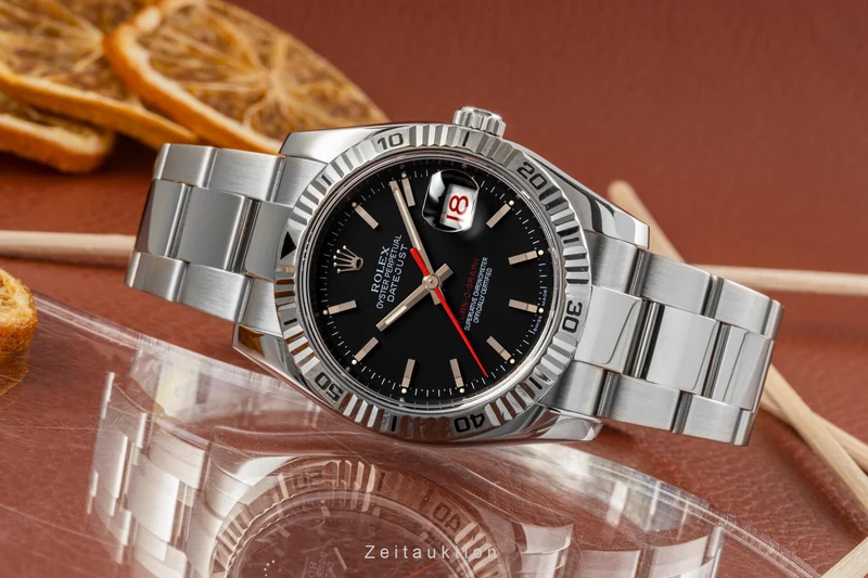 Rolex Datejust Turn-O-Graph steel / white gold automatic men's watch 116264 LP: 8550EUR [2303613]