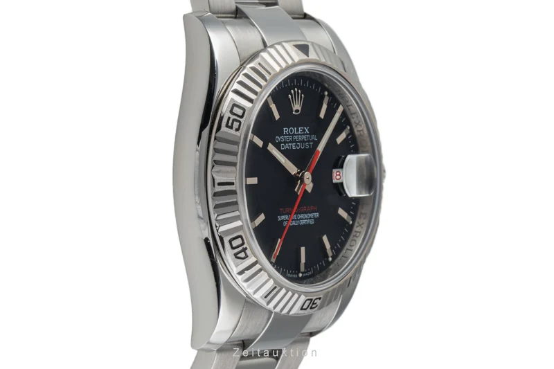 Rolex Datejust Turn-O-Graph steel / white gold automatic men's watch 116264 LP: 8550EUR [2303613]