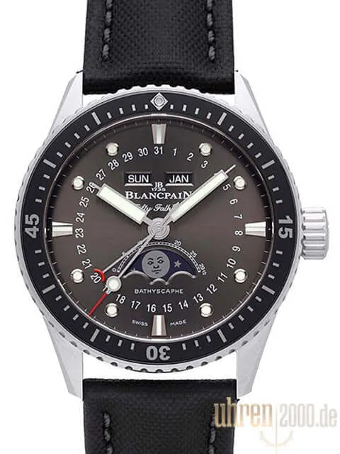 Blancpain Fifty Fathoms Bathyscaphe Quantieme Complet Phase de Lune 5054-1110-B52A