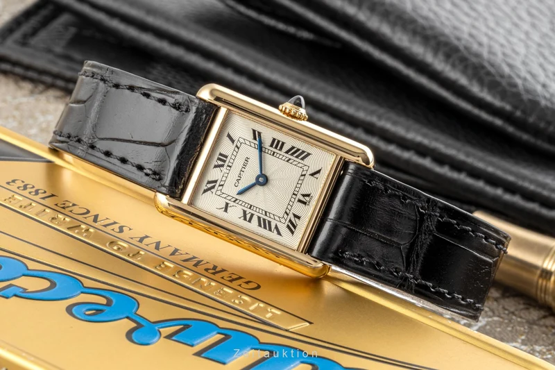 Cartier Tank 18 ct gold manual winding women's watch 1433 LP: 12500EUR [2302494]