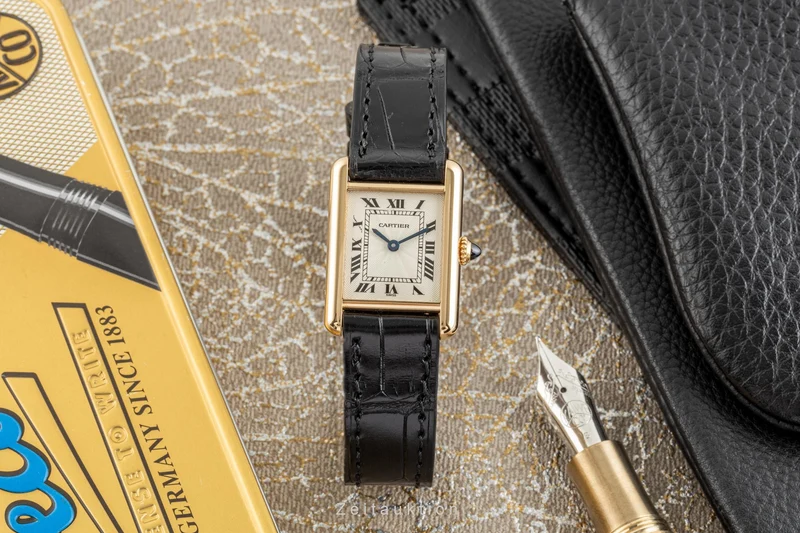 Cartier Tank 18 ct gold manual winding women's watch 1433 LP: 12500EUR [2302494]