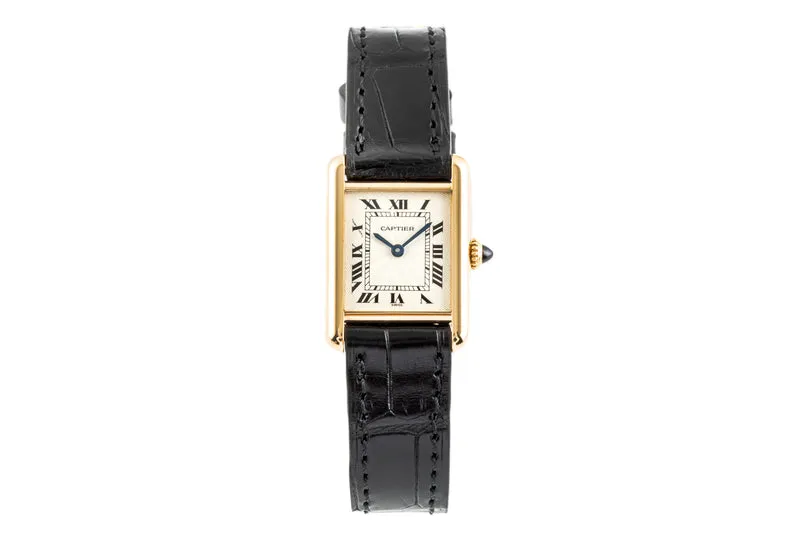 Cartier Tank 18 ct gold manual winding women's watch 1433 LP: 12500EUR [2302494]