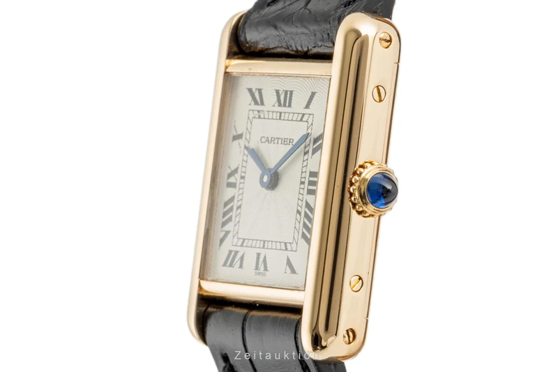 Cartier Tank 18 ct gold manual winding women's watch 1433 LP: 12500EUR [2302494]