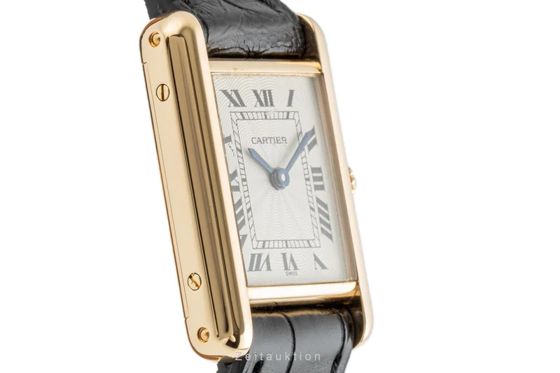 Cartier Tank 18 ct gold manual winding women's watch 1433 LP: 12500EUR [2302494]
