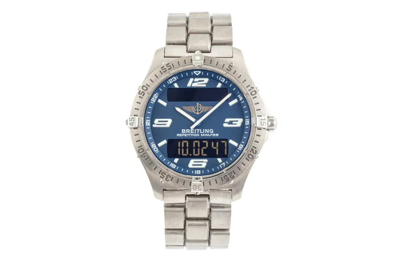 Breitling Aerospace chronograph titanium quartz men's watch E65362 LP: 5100EUR [2301177]