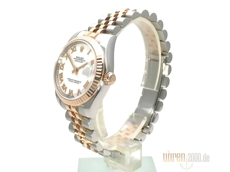 Rolex Datejust 31 Ref. 178271 Weiß Römisch Jubile-Band aus 2017 LC100