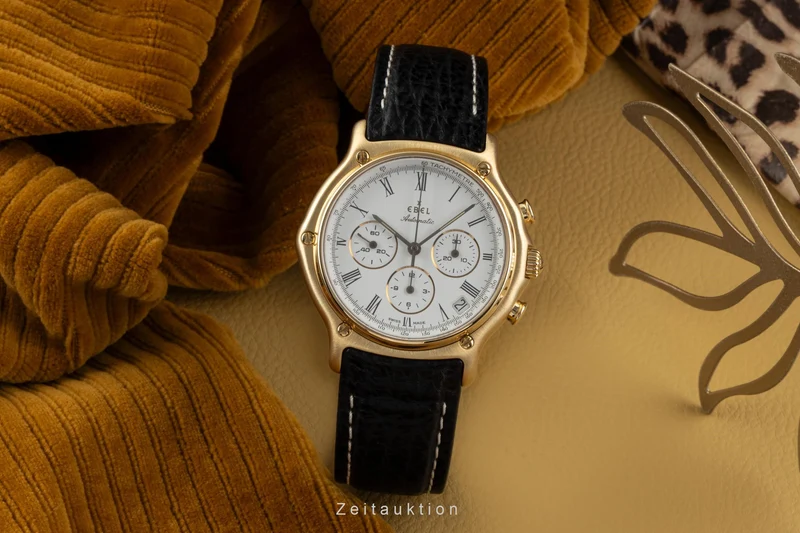 Ebel 1911 chronograph 18 ct gold automatic men's watch 8134901 [2304448]