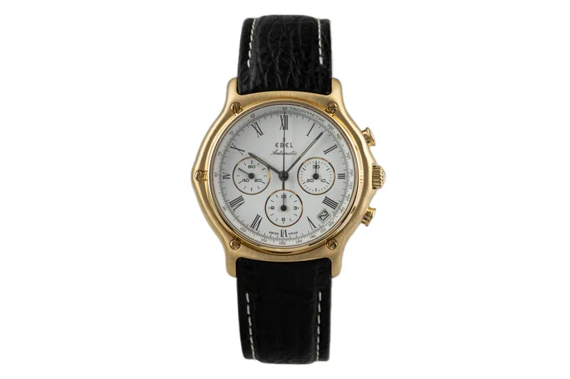 Ebel 1911 chronograph 18 ct gold automatic men's watch 8134901 [2304448]