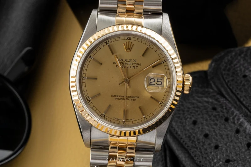 Rolex Datejust steel / gold automatic men's watch 16233 LP: 12450EUR [2304451]
