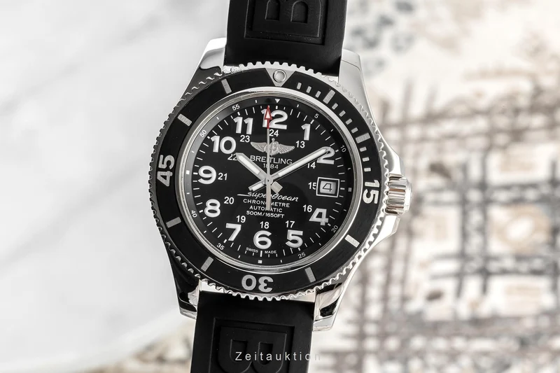 Breitling Superocean steel automatic men's watch A17365 LP: 3400EUR [2304436]