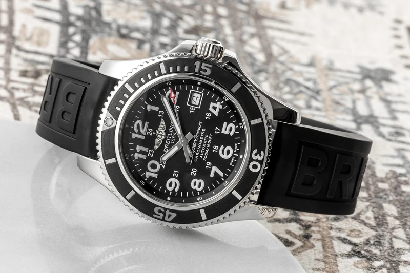 Breitling Superocean steel automatic men's watch A17365 LP: 3400EUR [2304436]