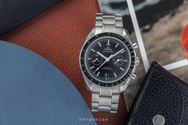Omega Speedmaster chronograph steel automatic men's watch 311.33.44.51.01.001 LP: 10400EUR [2304404]