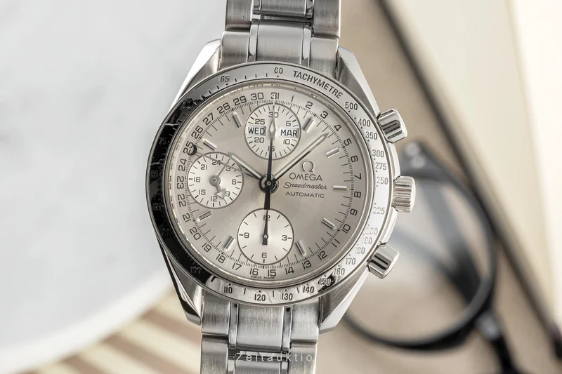 Omega Speedmaster chronograph steel automatic men's watch 3523.30.00 LP: 6100EUR [2304392]