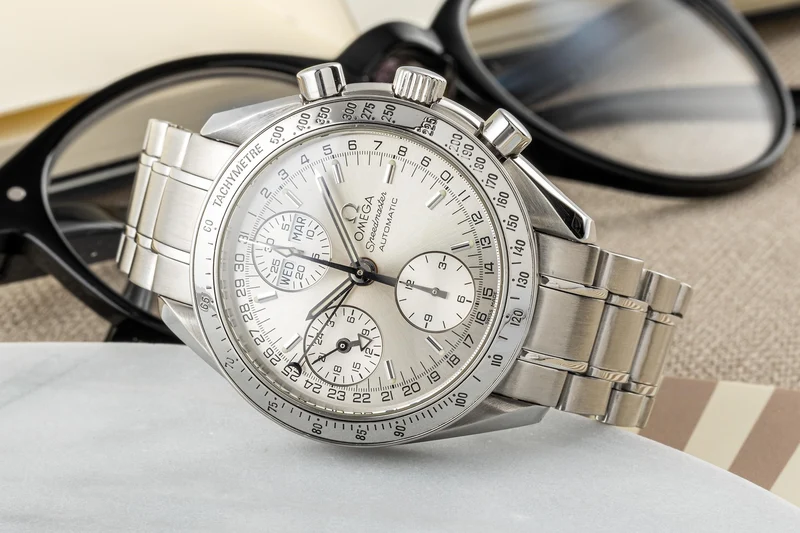 Omega Speedmaster chronograph steel automatic men's watch 3523.30.00 LP: 6100EUR [2304392]