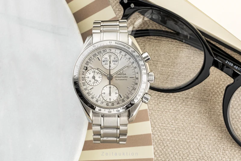 Omega Speedmaster chronograph steel automatic men's watch 3523.30.00 LP: 6100EUR [2304392]
