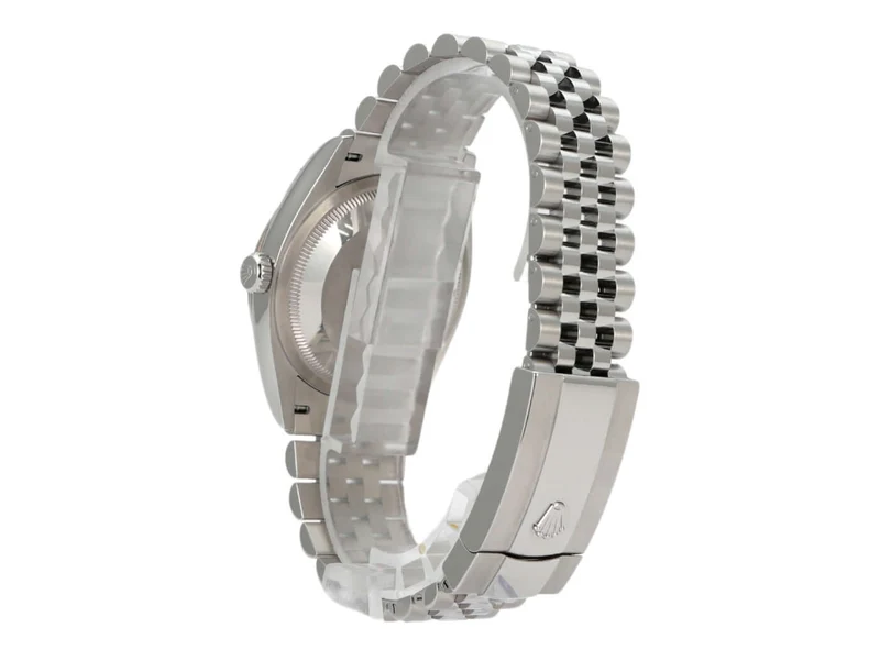 Rolex Datejust 36 Oystersteel Weißgold 126234 Diamant Schwarz Jubile-Band