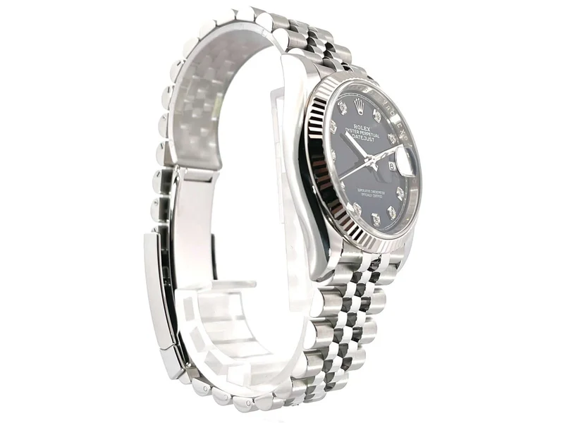 Rolex Datejust 36 Oystersteel Weißgold 126234 Diamant Blau Jubile-Band