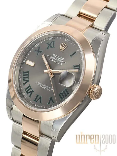 Rolex Datejust 41 Edelstahl Everose-Gold 126301 Slate Römisch