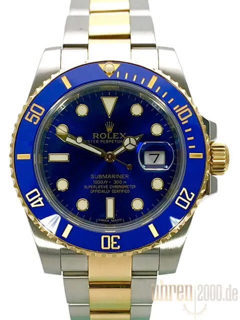 Rolex Submariner Date 116613LB Edelstahl Gelbgold aus 2015