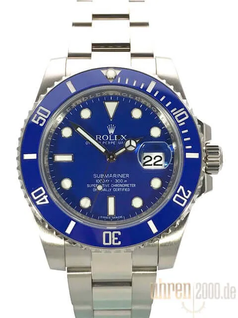 Rolex Submariner Date Weißgold LC100 aus 2016