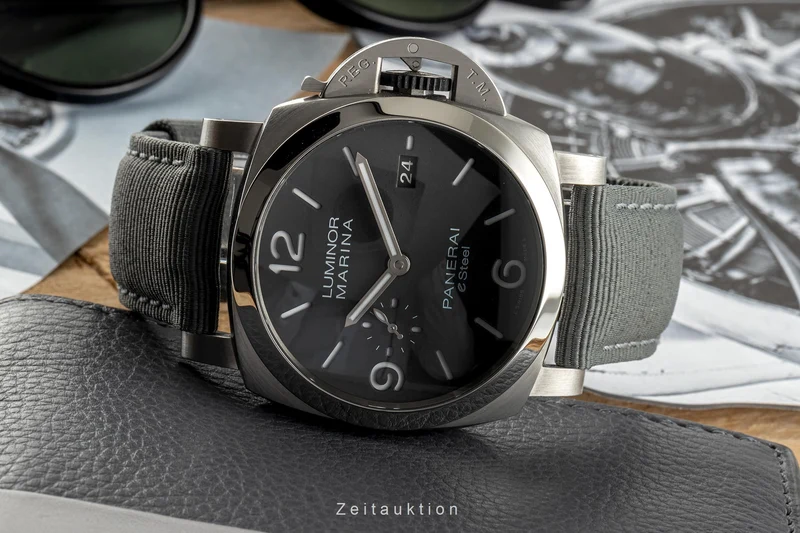 Panerai Luminor Marina steel automatic men's watch PAM01358 LP: 9600EUR [2305148]