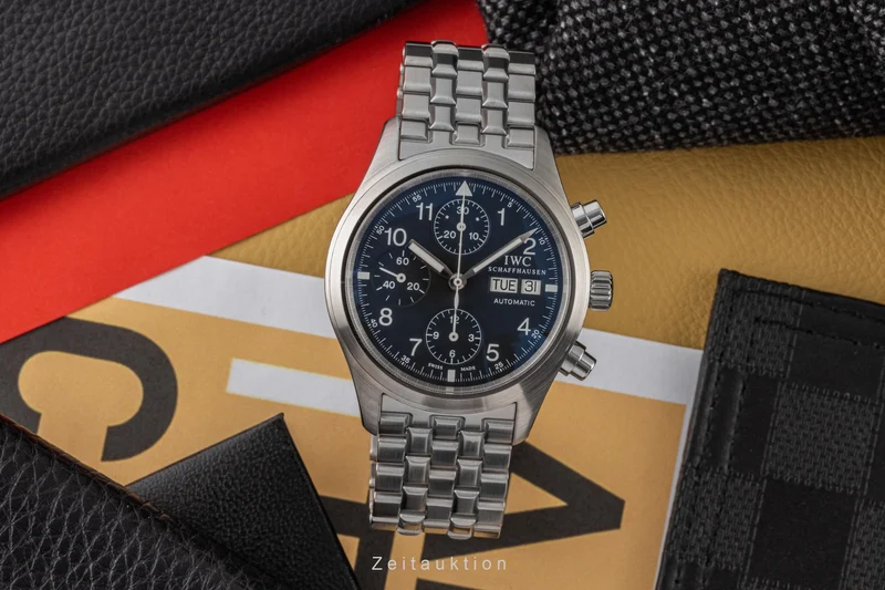 IWC Fliegerchronograph chronograph steel automatic men's watch IW370603 LP: 9300EUR [2305121]
