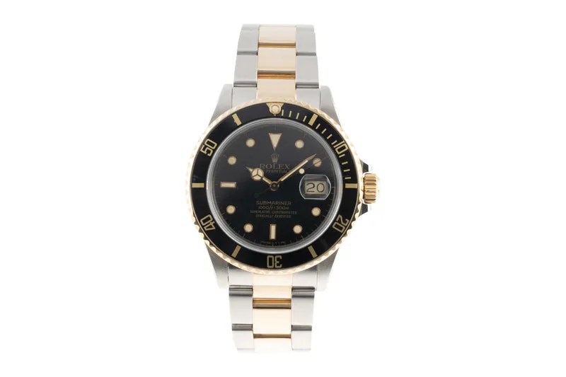 Rolex Submariner steel / gold automatic men's watch 16803 LP: 15350EUR [2305096]
