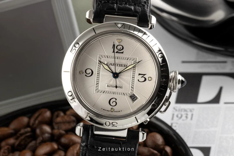 Cartier Pasha steel automatic men's watch W3103155, 2378 LP: 7300EUR [2305034]