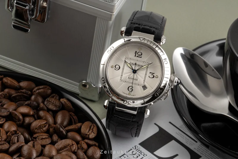 Cartier Pasha steel automatic men's watch W3103155, 2378 LP: 7300EUR [2305034]