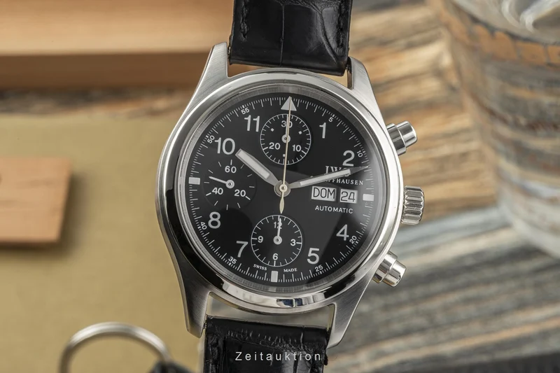 IWC Fliegerchronograph chronograph steel automatic men's watch IW3706 [2303595]