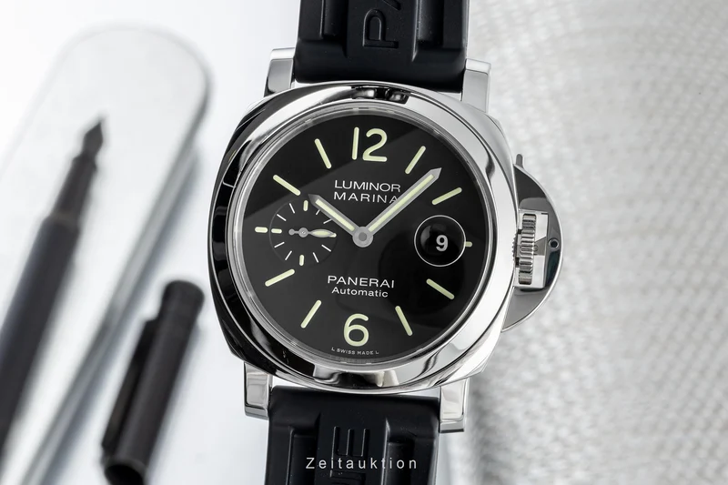 Panerai Luminor Marina steel automatic men's watch PAM01104 LP: 7400EUR [2303590]