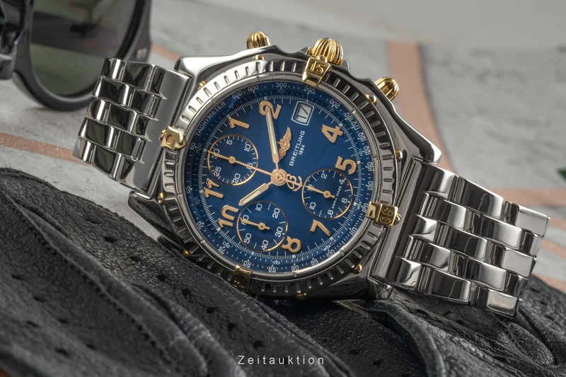 Breitling Chronomat chronograph steel / gold automatic men's watch B13050.1 [2302377]
