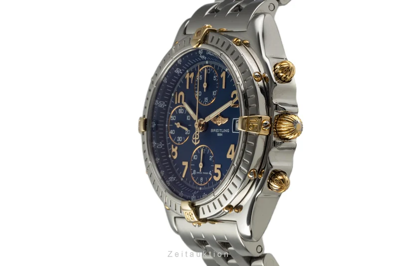 Breitling Chronomat chronograph steel / gold automatic men's watch B13050.1 [2302377]