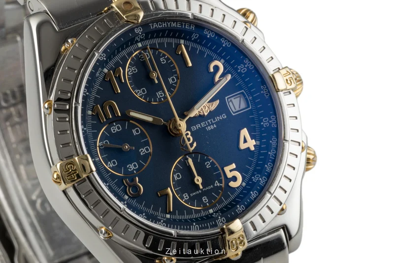 Breitling Chronomat chronograph steel / gold automatic men's watch B13050.1 [2302377]