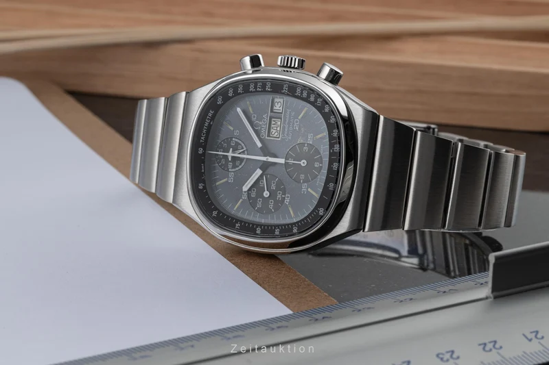 Omega Speedmaster chronograph steel automatic men's watch 176.0014, 376.0805 [2302366]