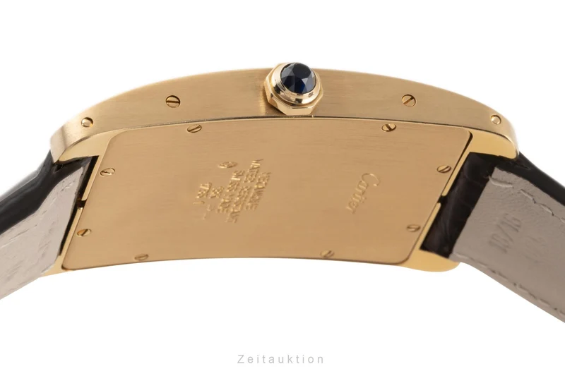 Cartier Tank Américaine 18 ct gold manual winding men's watch 1735 1 [2303533]