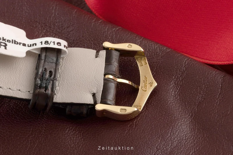 Cartier Tank Américaine 18 ct gold manual winding men's watch 1735 1 [2303533]