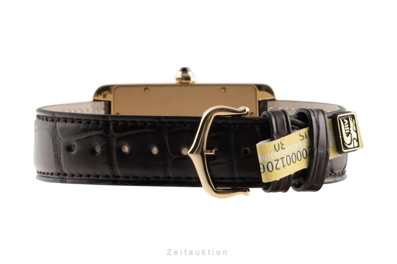Cartier Tank Américaine 18 ct gold manual winding men's watch 1735 1 [2303533]