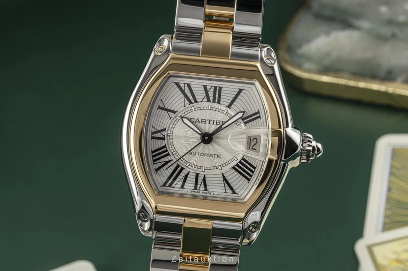 Cartier Roadster steel / gold automatic men's watch W62031Y4 2510 [2301125]
