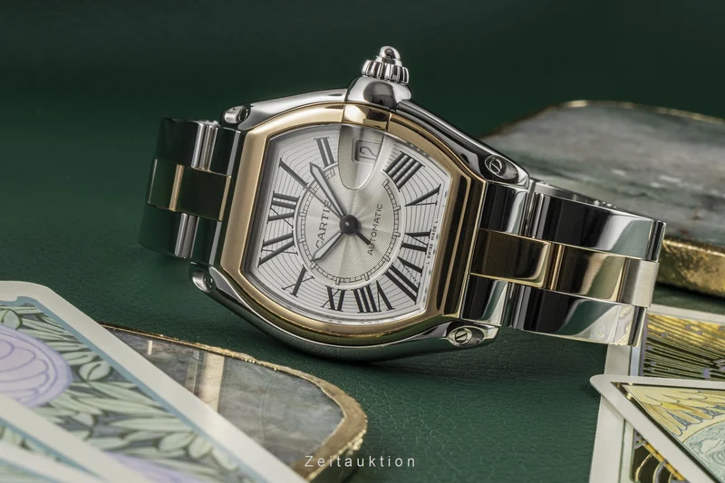 Cartier Roadster steel / gold automatic men's watch W62031Y4 2510 [2301125]