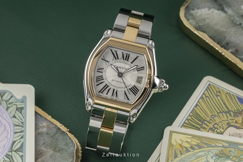 Cartier Roadster steel / gold automatic men's watch W62031Y4 2510 [2301125]