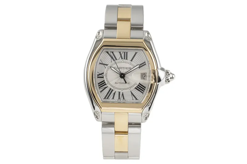 Cartier Roadster steel / gold automatic men's watch W62031Y4 2510 [2301125]