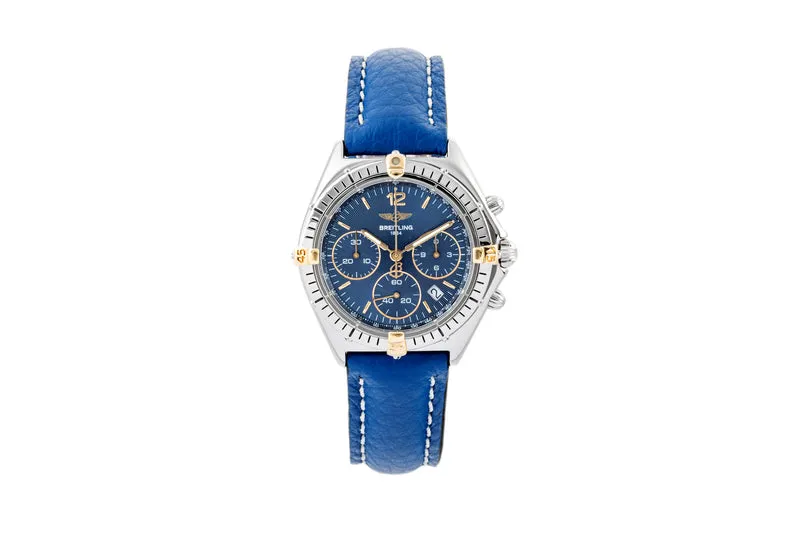 Breitling Sextant chronograph steel / gold quartz men's watch B55047 [2301024]