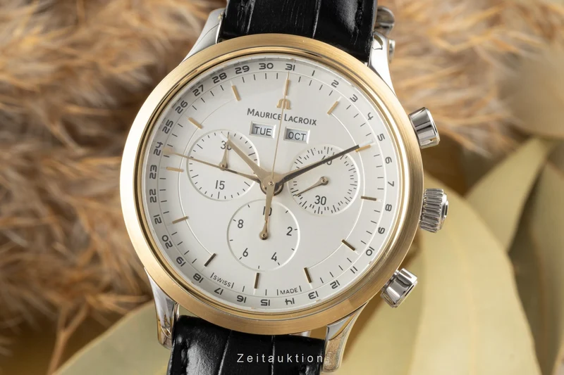 Maurice Lacroix Les Classiques chronograph gilt / steel quartz men's watch LC1008 [2304339]